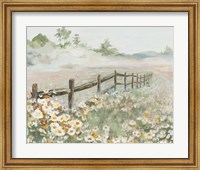Fence with Flowers Fine Art Print