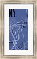 N.Y. Grid Panel Fine Art Print