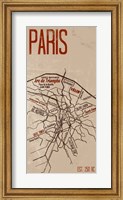 Paris Grid Panel Fine Art Print