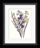 Indigo Flowers Three Fine Art Print