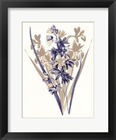 Indigo Flowers Three Fine Art Print