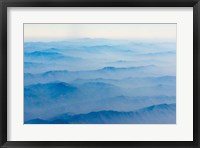 Aerial View of Mountain, South Asia Fine Art Print