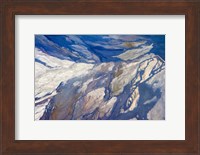 Aerial view of Highland Lakes on Atacama Desert, Chile Fine Art Print