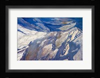 Aerial view of Highland Lakes on Atacama Desert, Chile Fine Art Print