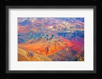 Aerial view of Land Pattern on Atacama Desert, Chile Fine Art Print