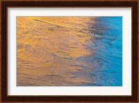 Abstract Design Reflected in an Ice Covered Pool Fine Art Print