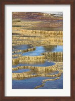 Mineral Deposit Formation, Yellowstone National Park Fine Art Print