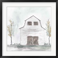 White Barn IV Framed Print