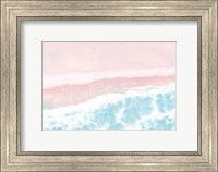 Sky Seaview I No Umbrellas Pink Fine Art Print