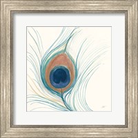 Peacock Feather II Blue Fine Art Print