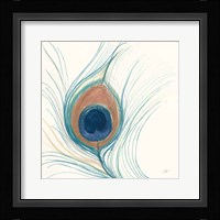 Peacock Feather II Blue Fine Art Print