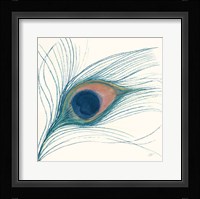 Peacock Feather I Blue Fine Art Print