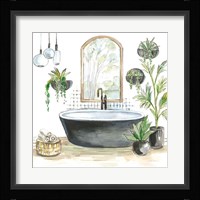 Black Bathtub II Framed Print