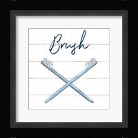 Cottage Bath III Framed Print