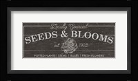 Flower Market II Dark Wood Framed Print