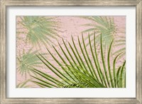Areca Palm In Front Of Painter Palm Mural Fine Art Print