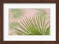 Areca Palm In Front Of Painter Palm Mural Fine Art Print