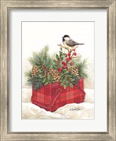 Christmas Lodge Vintage Tin Fine Art Print