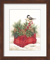 Christmas Lodge Vintage Tin Fine Art Print