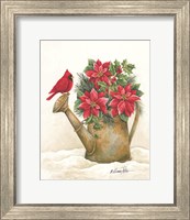 Christmas Lodge Watering Can Fine Art Print