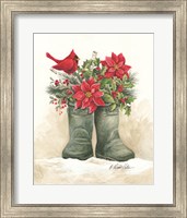 Christmas Lodge Boots Fine Art Print