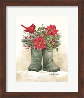 Christmas Lodge Boots Fine Art Print