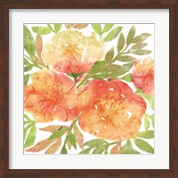 Peachy Floral III Fine Art Print