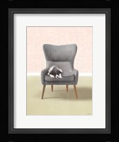 Nap Time Collie Pup Framed Print