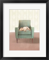 Nap Time Golden Pup Framed Print