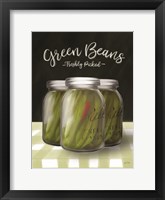Farm Fresh Green Beans Framed Print
