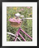 Pink Garden Bike Fine Art Print