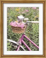 Pink Garden Bike Fine Art Print