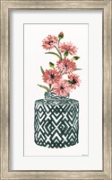 Tile Vase with Bouquet II Fine Art Print