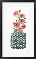 Tile Vase with Bouquet II Fine Art Print
