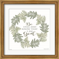 Be Still Wreath Fine Art Print