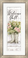 Welcome Y'all Cowboy Boots Fine Art Print