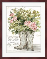 Welcome Kick Off Your Boots Fine Art Print