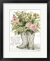 Welcome Kick Off Your Boots Fine Art Print