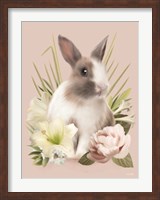 Easter Bunny Floral Fine Art Print