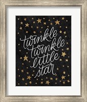 Boho Nursery VIII Black Gold Fine Art Print