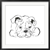 Line Dog Bulldog II Fine Art Print