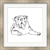 Line Dog Bulldog I Fine Art Print