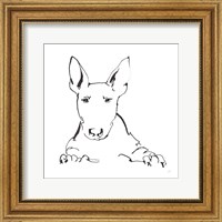 Line Dog Bull Terrier Fine Art Print