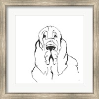 Line Dog Bloodhound II Fine Art Print