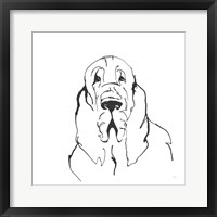 Line Dog Bloodhound II Fine Art Print