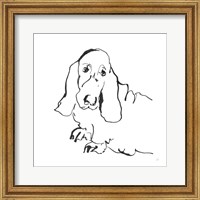 Line Dog Basset Hound Fine Art Print