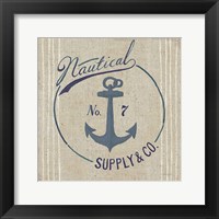 Floursack Nautical IX Burlap Fine Art Print