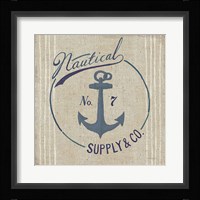 Floursack Nautical IX Burlap Fine Art Print