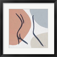 Line Figures III Framed Print