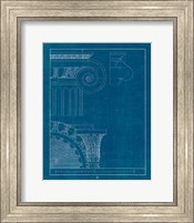 Architectural Columns II Blueprint Fine Art Print